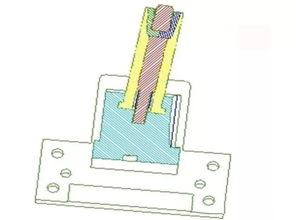 1588126854919317.jpg 经典模具:一托四延迟抽芯模具结构设计
