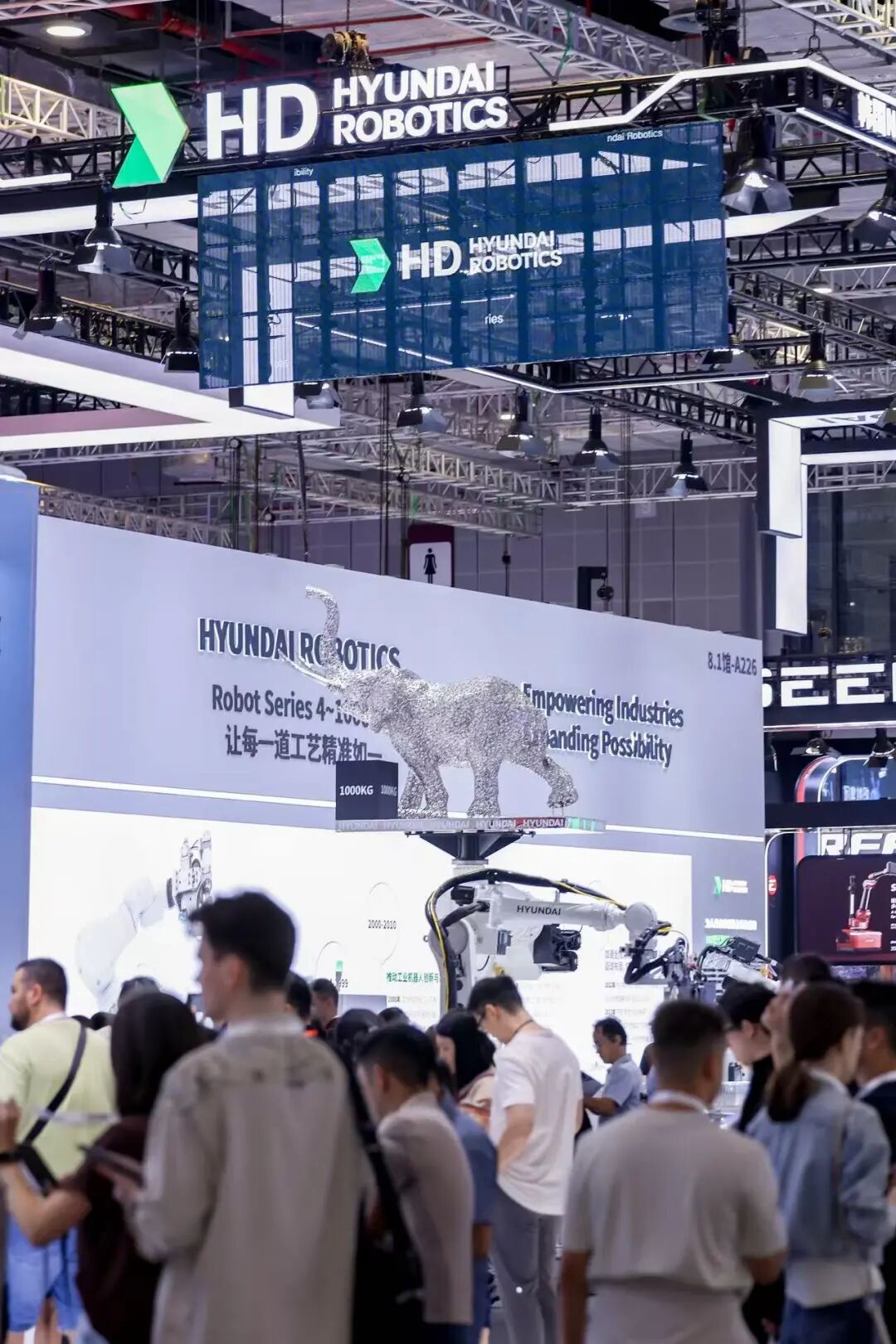 中场不降温——HD现代机器人展位持续引爆观展热潮